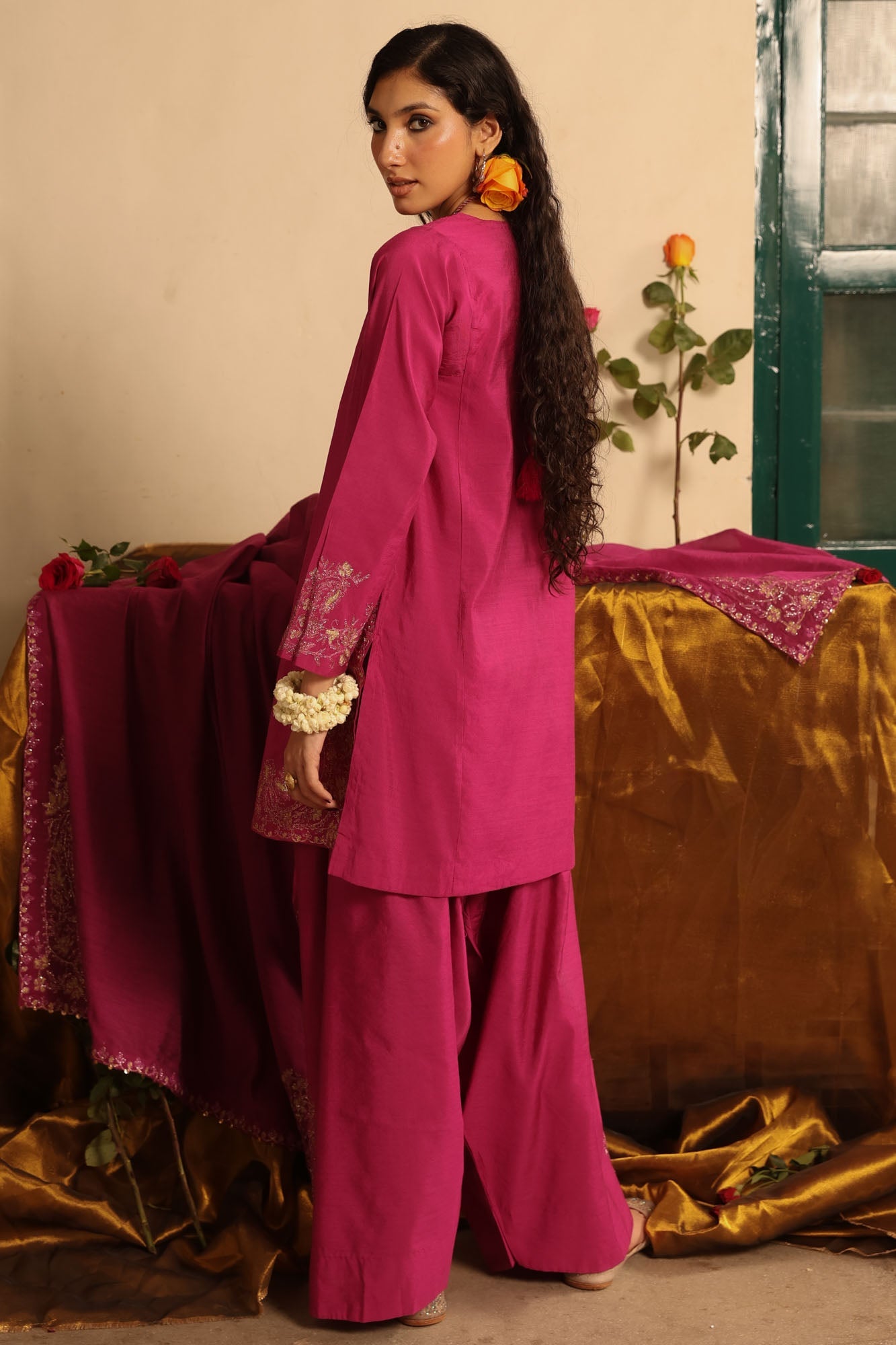 Ethereal Embroidered 3-Piece Ensemble
