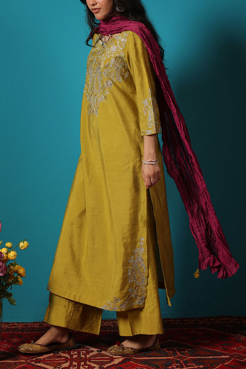 Embroidered Paisley Ensemble