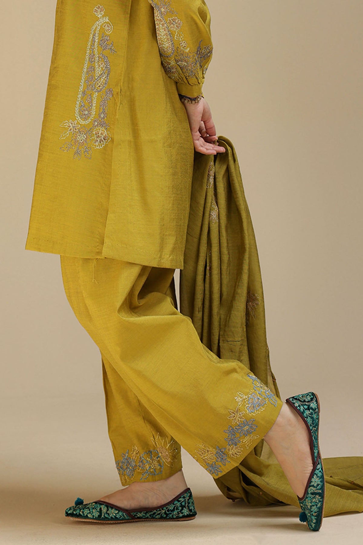 Embroidered Mehr Ensemble