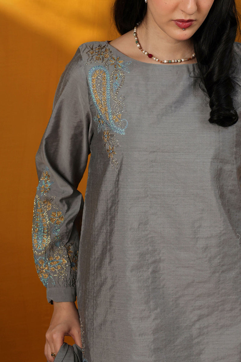 Embroidered Mehr Ensemble