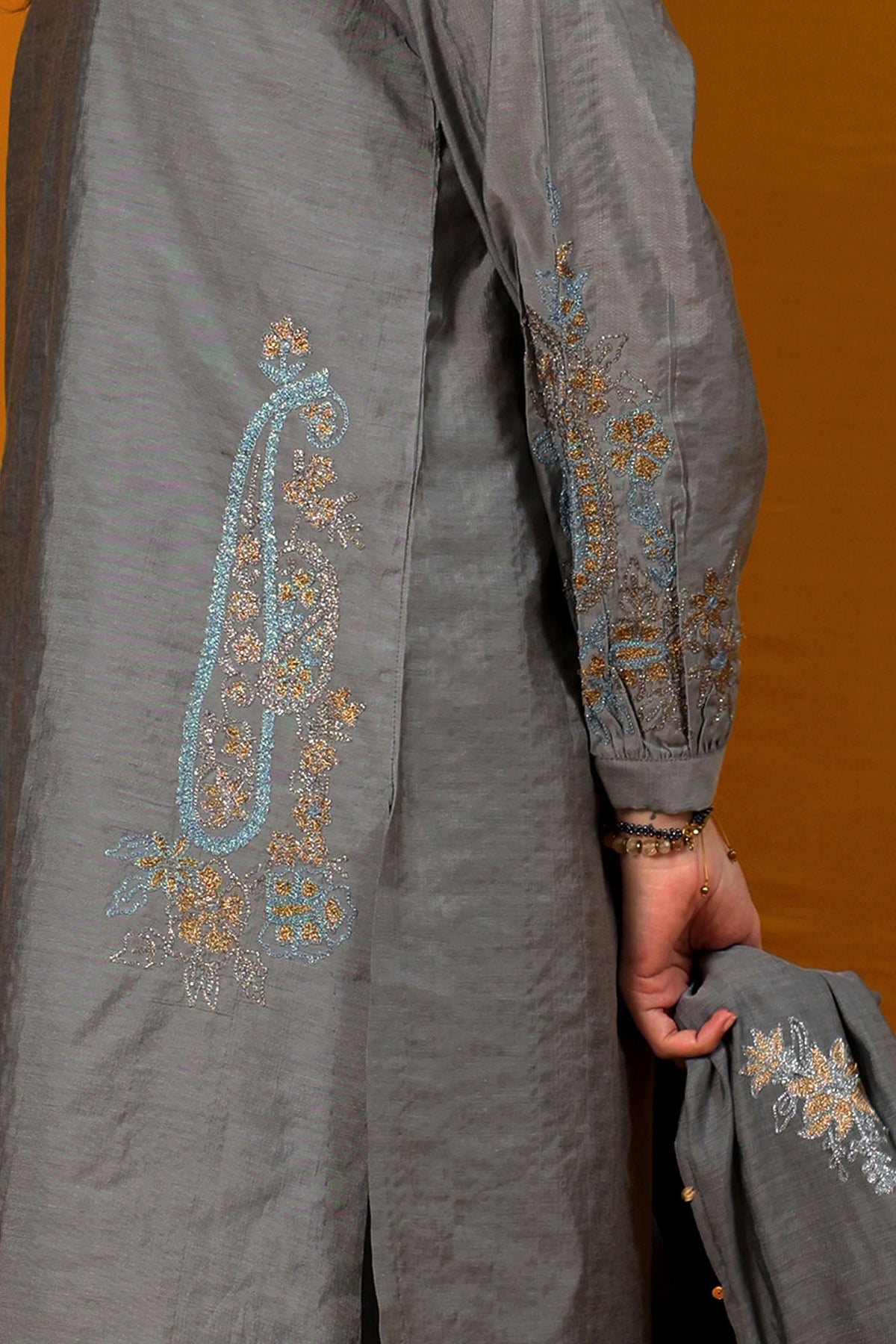 Embroidered Mehr Ensemble