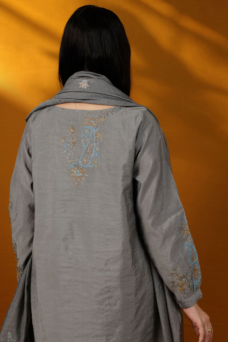 Embroidered Mehr Ensemble