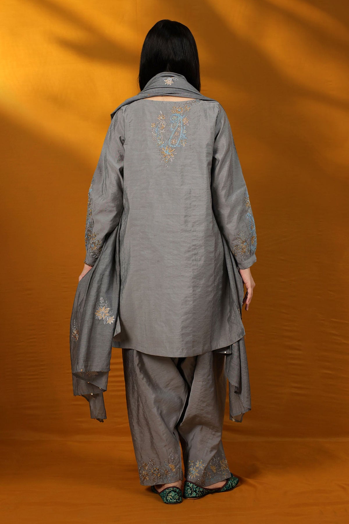 Embroidered Mehr Ensemble
