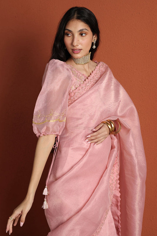 Embroidered Zaari Saree