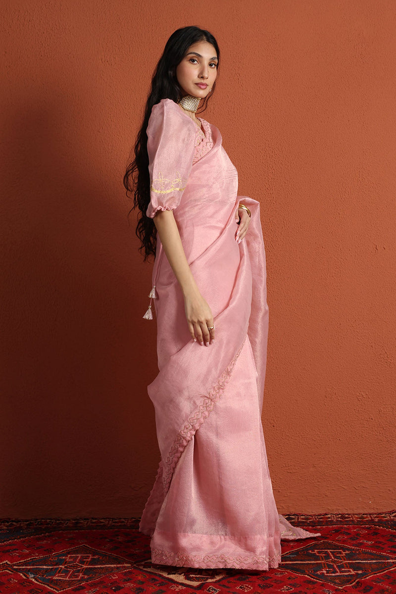Embroidered Zaari Saree