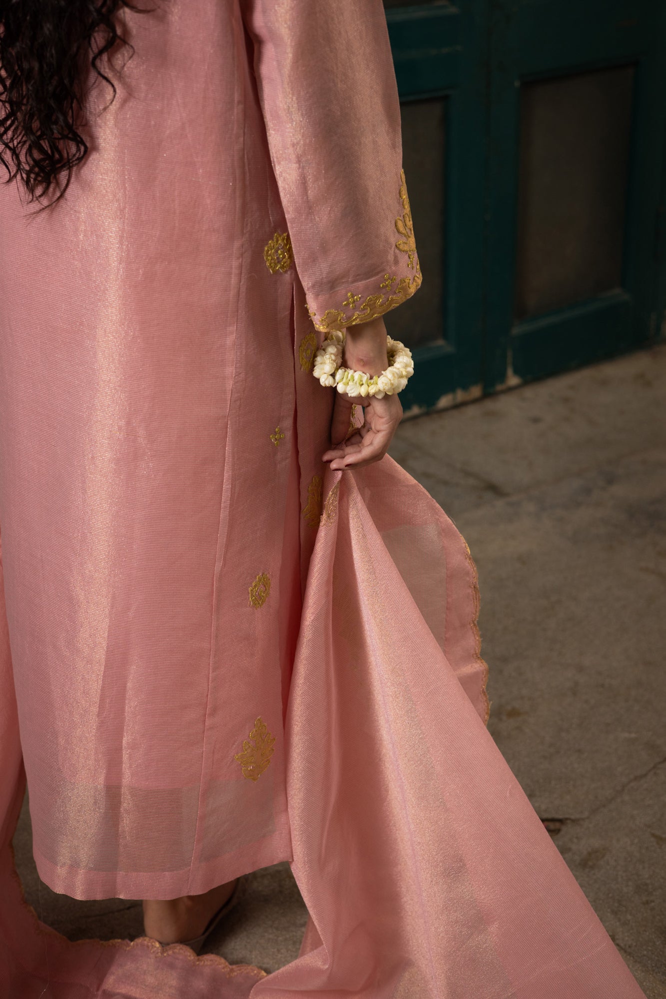Rose Mist Embroidered Ensemble