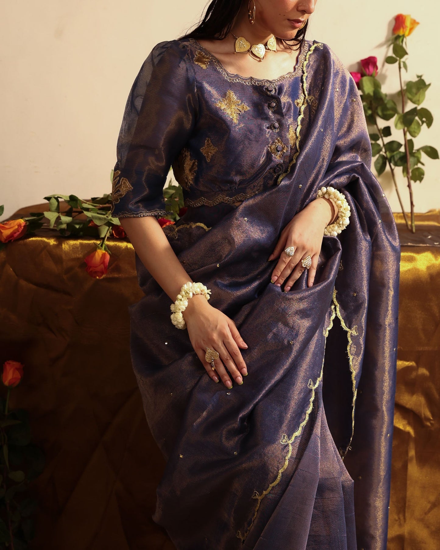 Luxe Dusk Saree