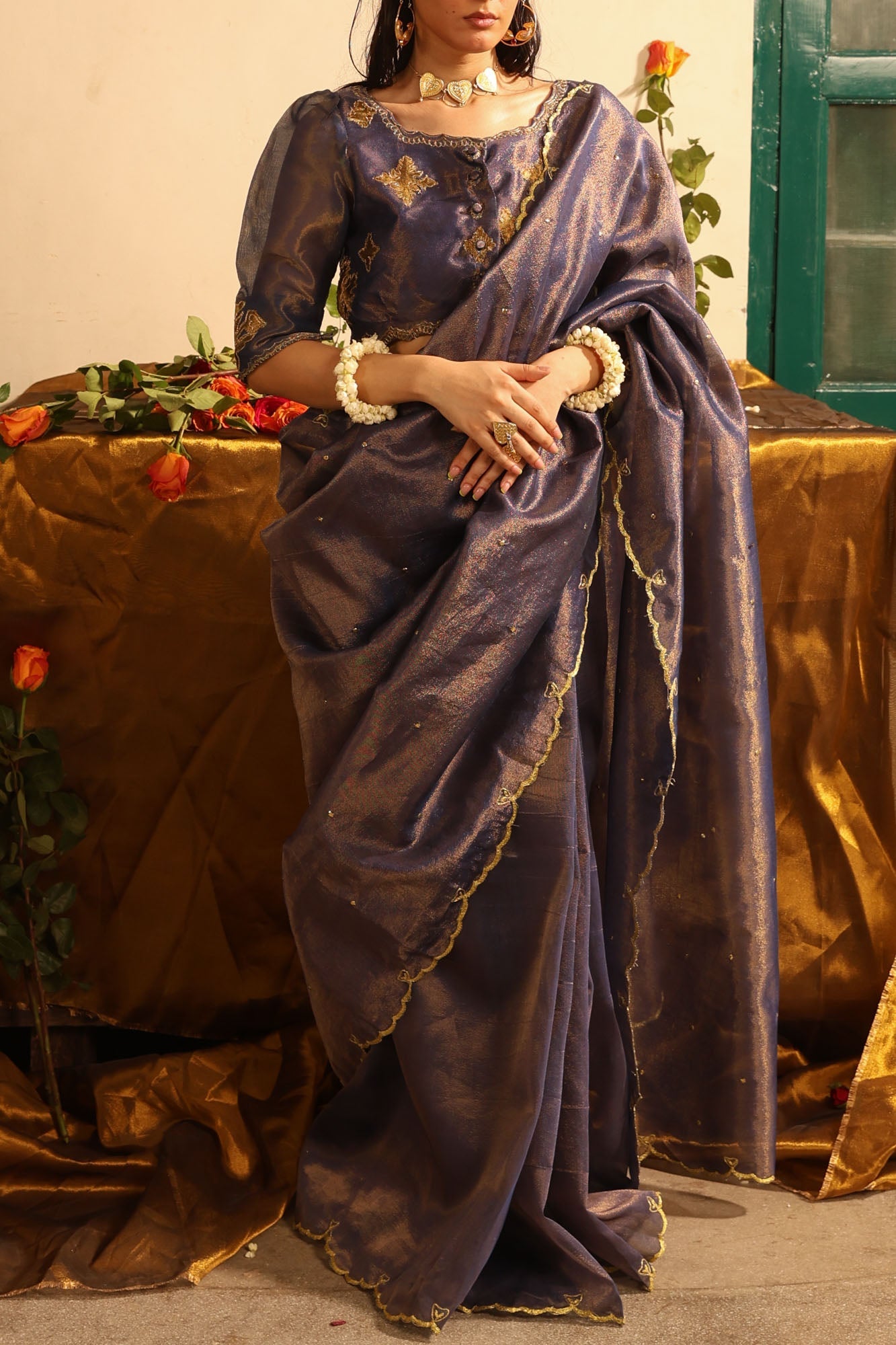 Luxe Dusk Saree