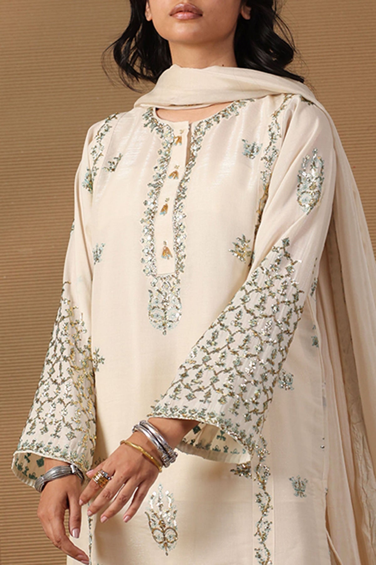 Sequin Embroidered Suit