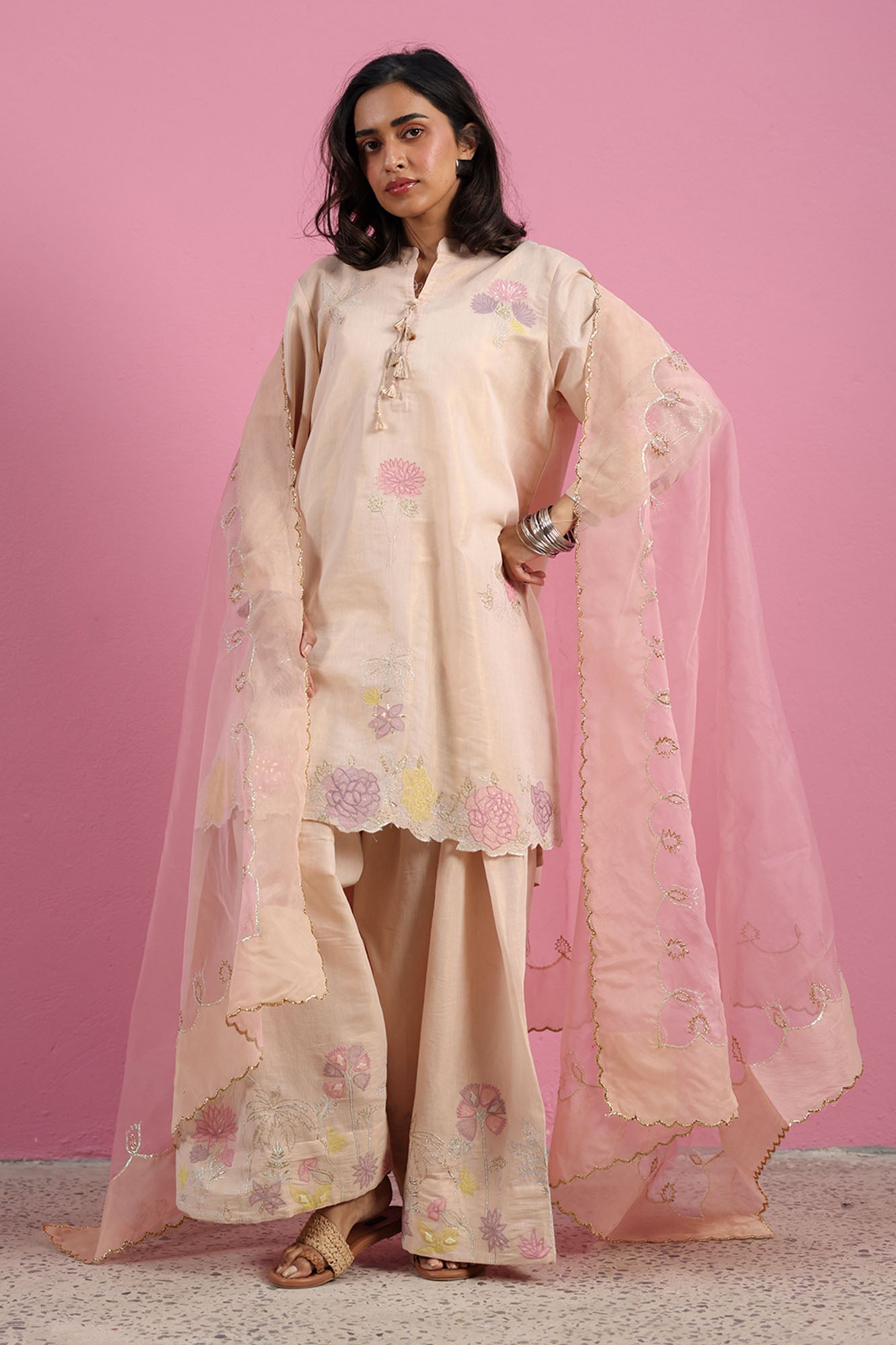 Patel Embroidered 3-Piece Ensemble
