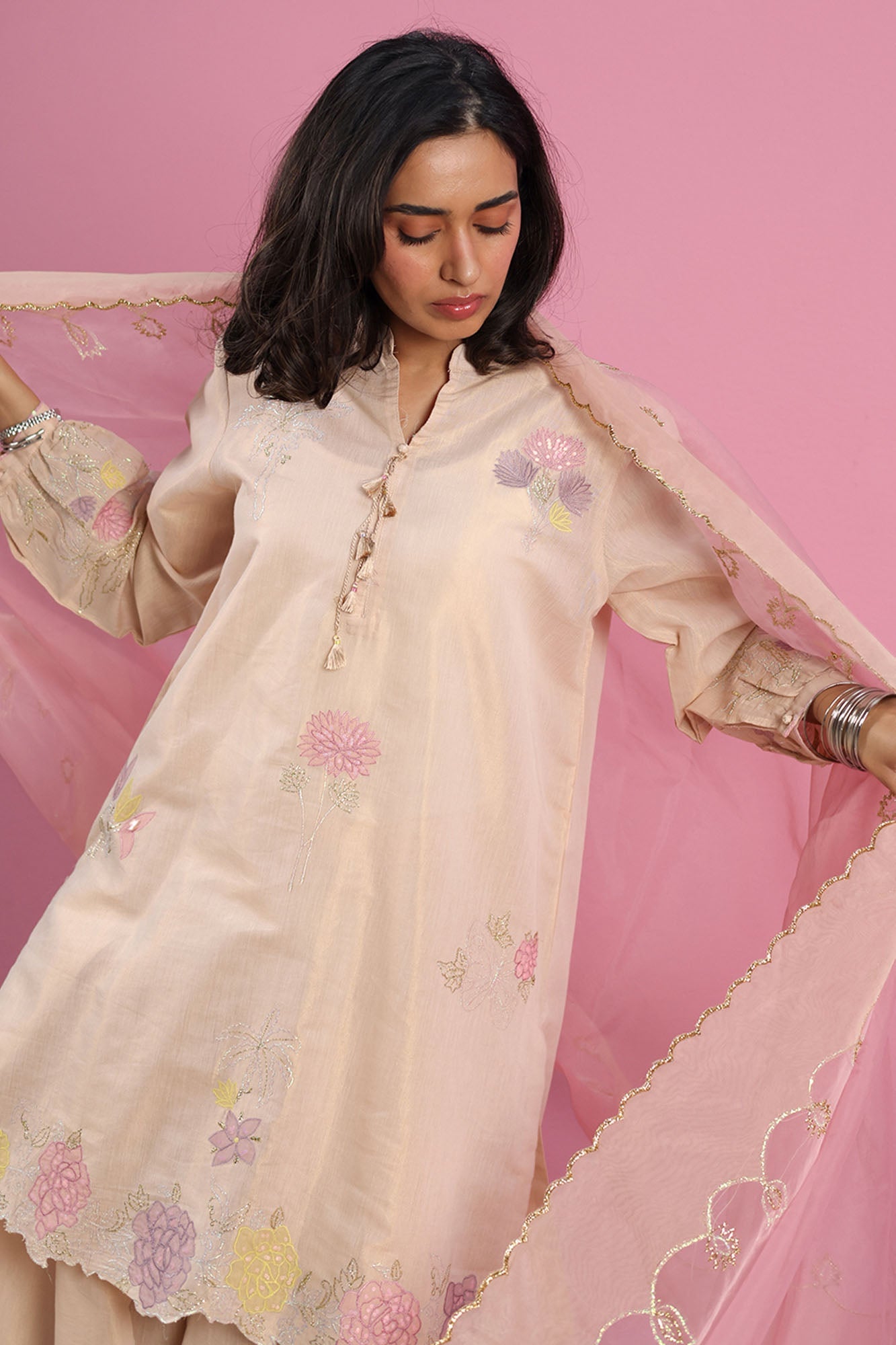 Patel Embroidered 3-Piece Ensemble