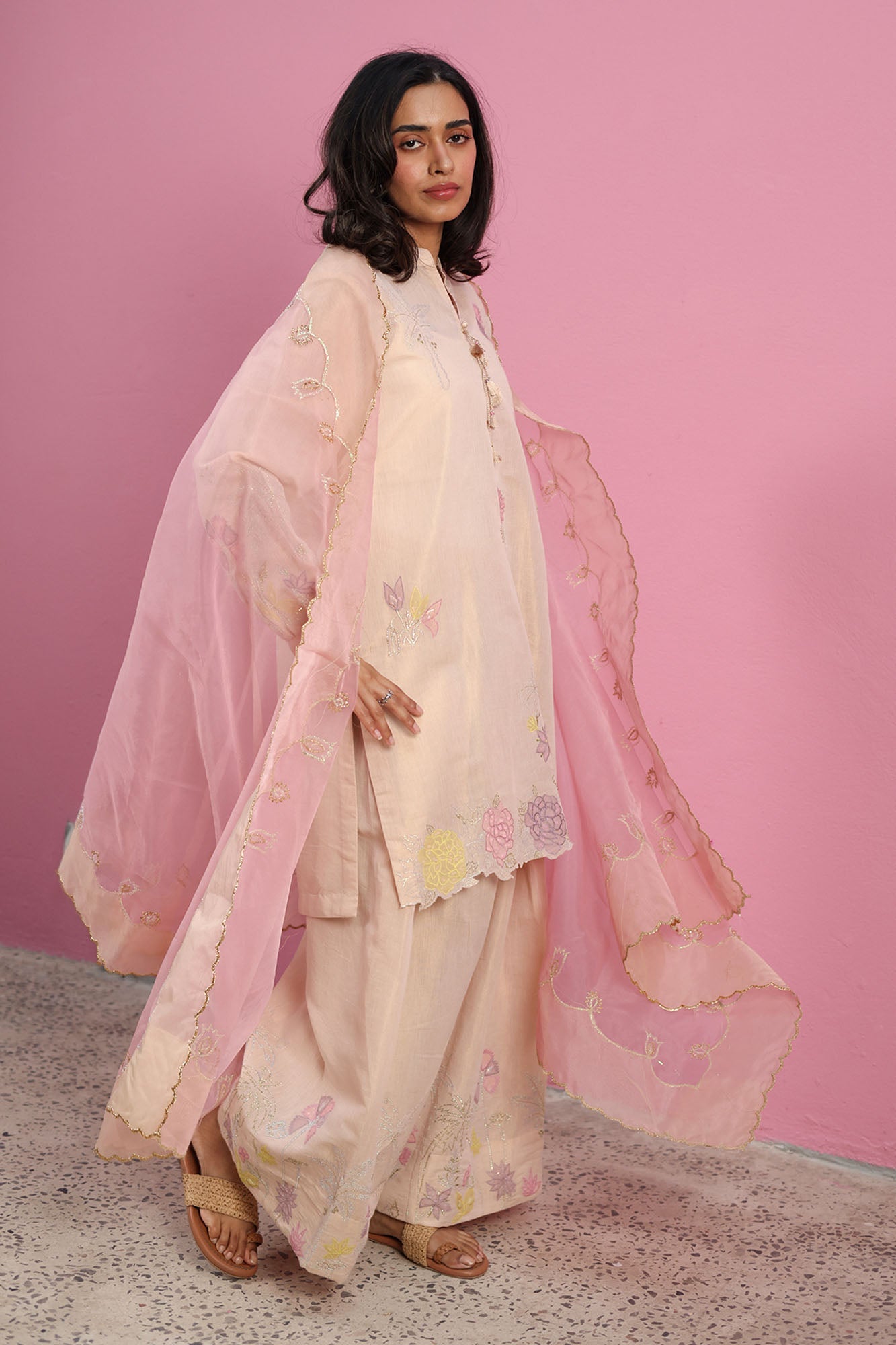 Patel Embroidered 3-Piece Ensemble
