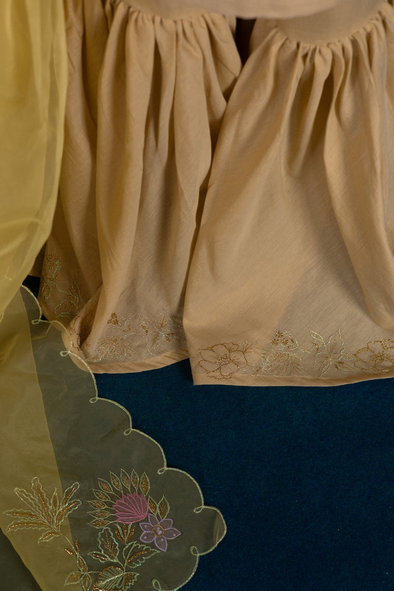 Phool Embroidered Gharara Ensemble