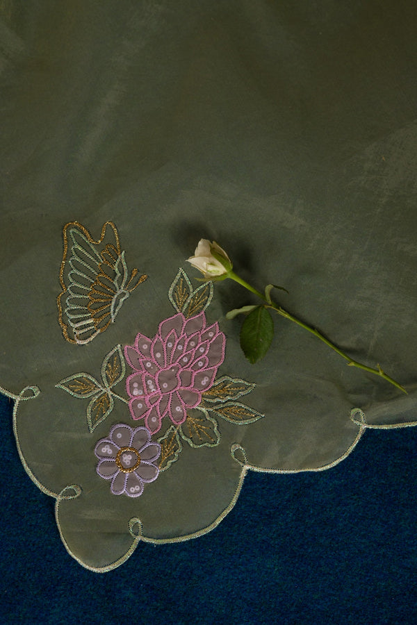 Phool Embroidered Gharara Ensemble