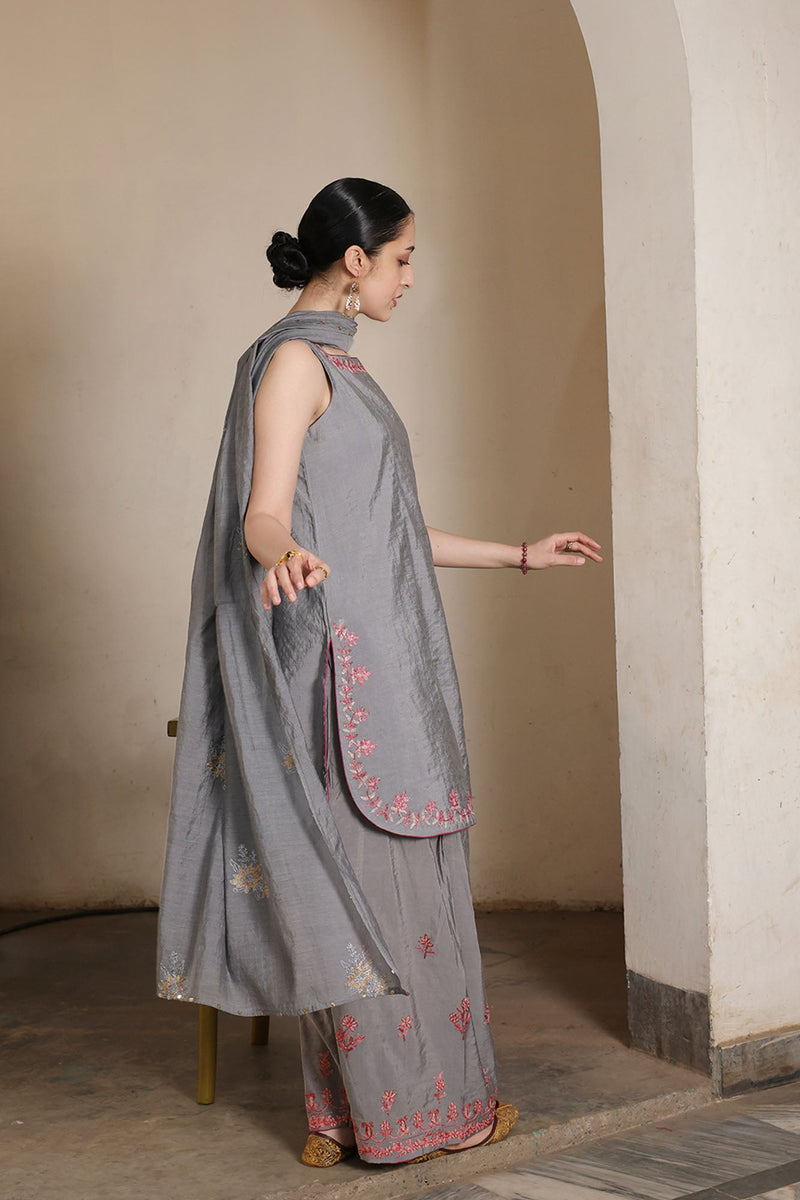 Embroidered Moonlit Suit