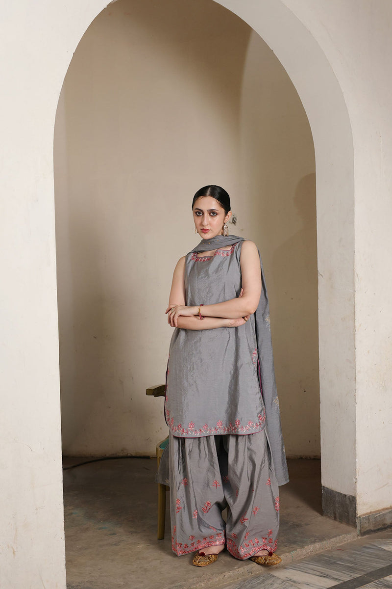 Embroidered Moonlit Suit