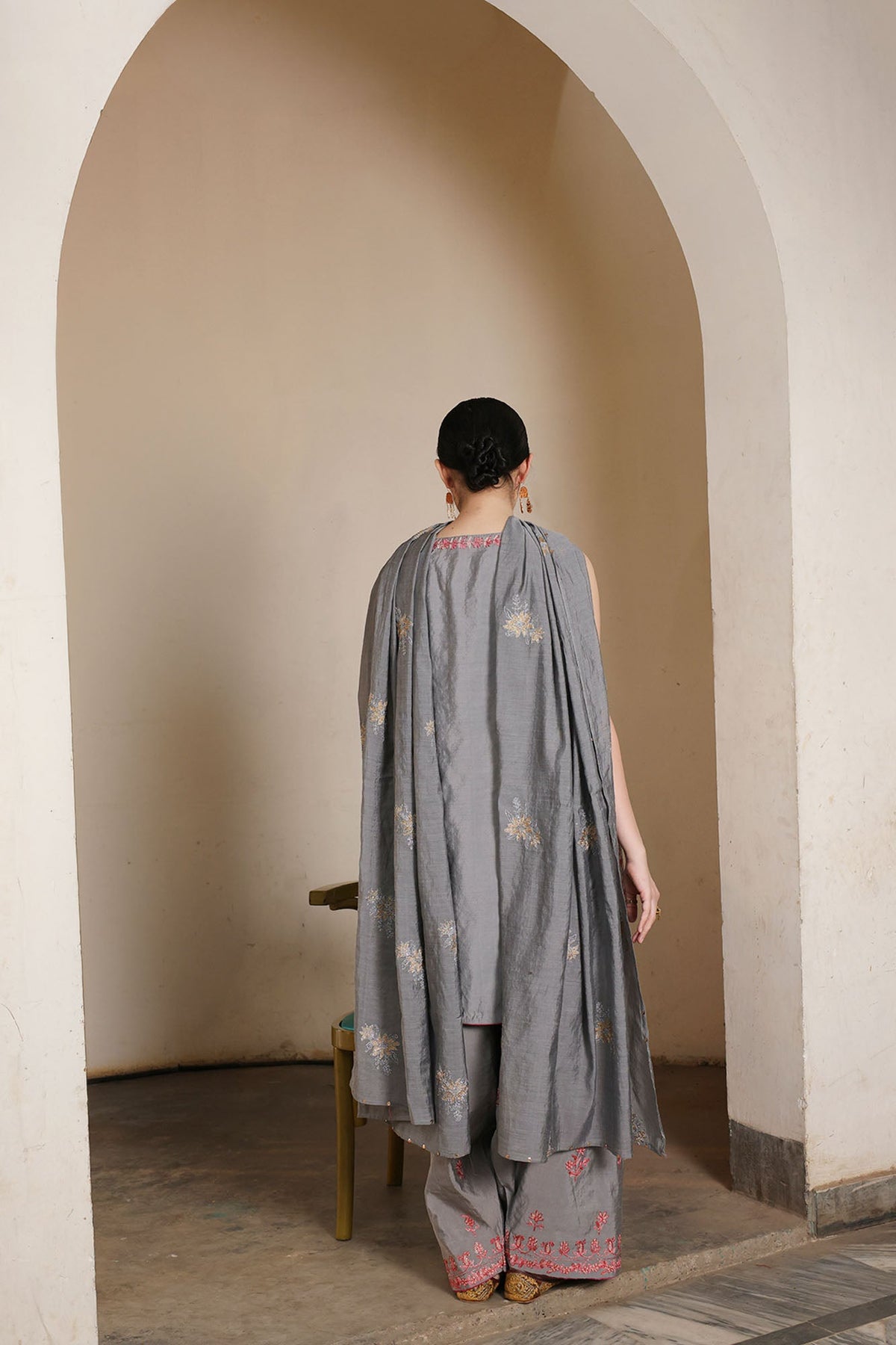 Embroidered Moonlit Suit