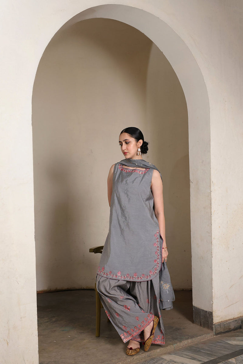 Embroidered Moonlit Suit