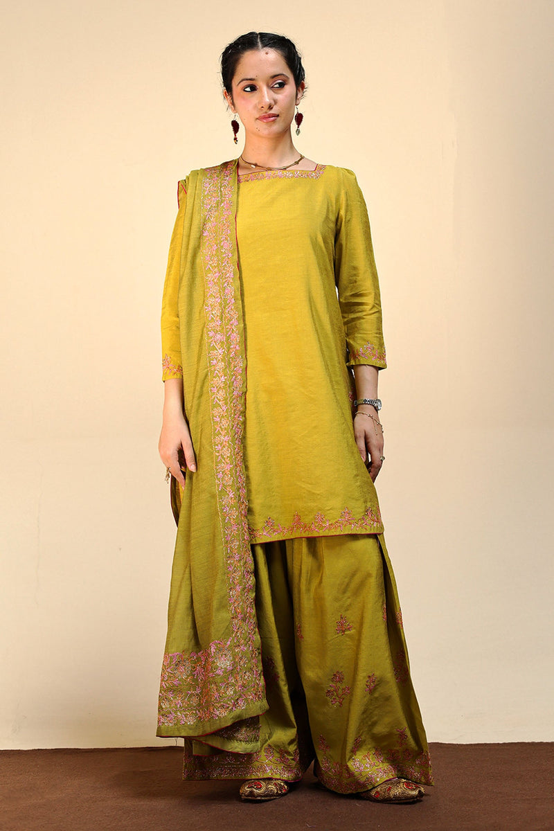 Embroidered Farshi Ensemble