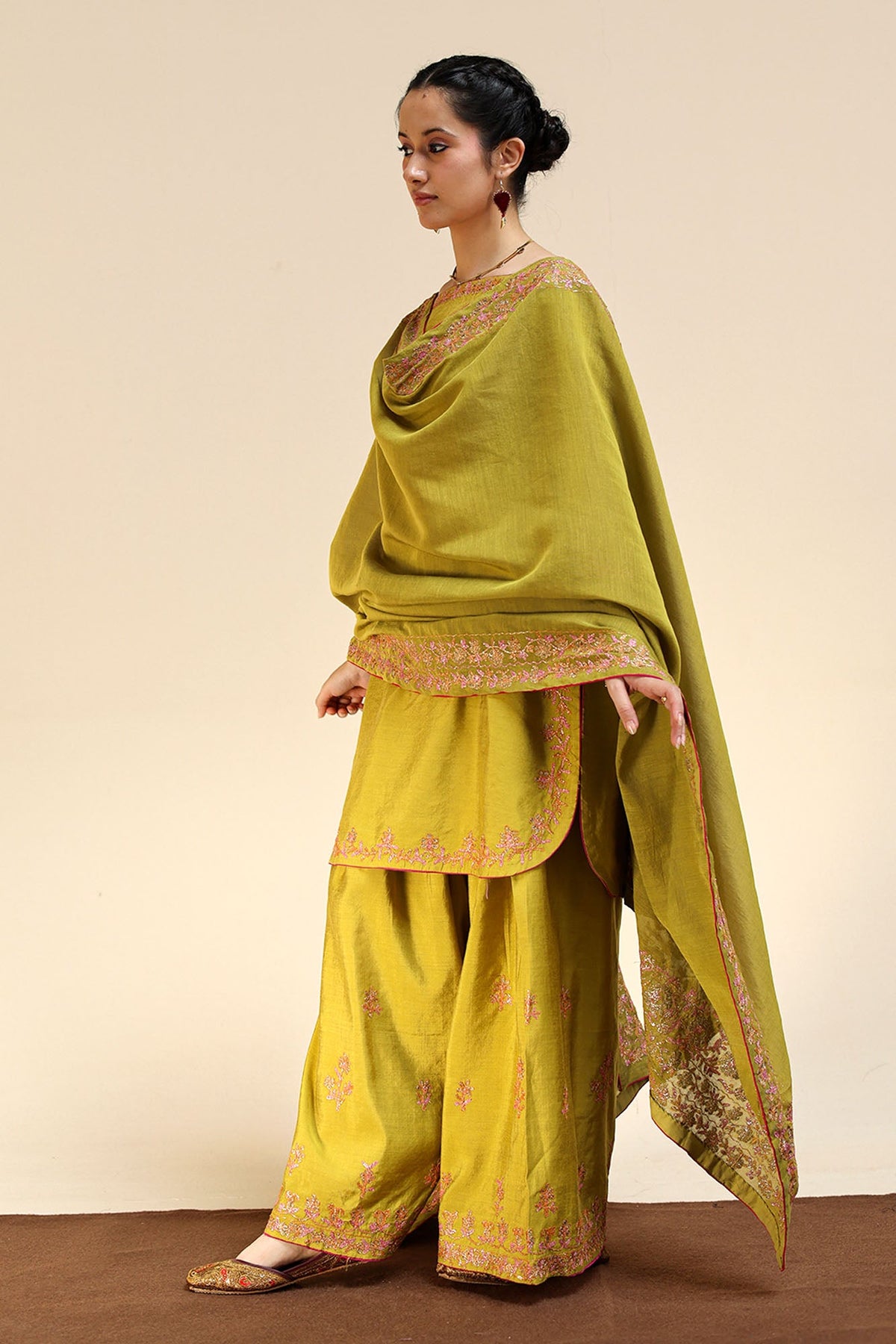 Embroidered Farshi Ensemble