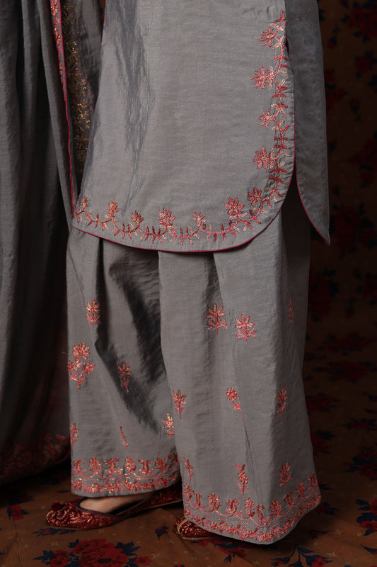 Embroidered Farshi Ensemble