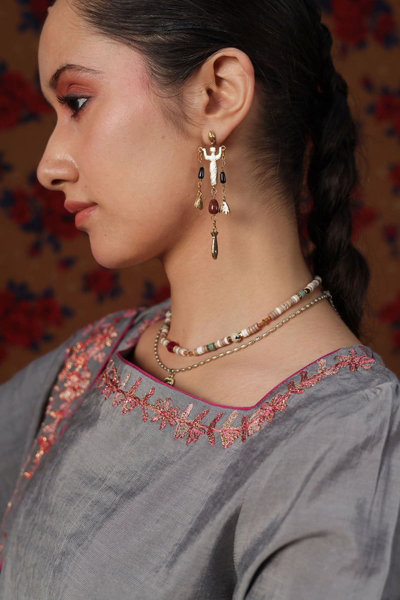 Embroidered Farshi Ensemble
