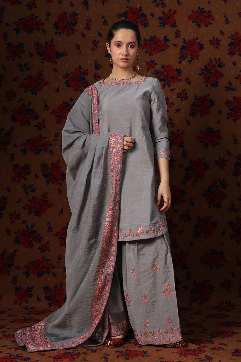 Embroidered Farshi Ensemble