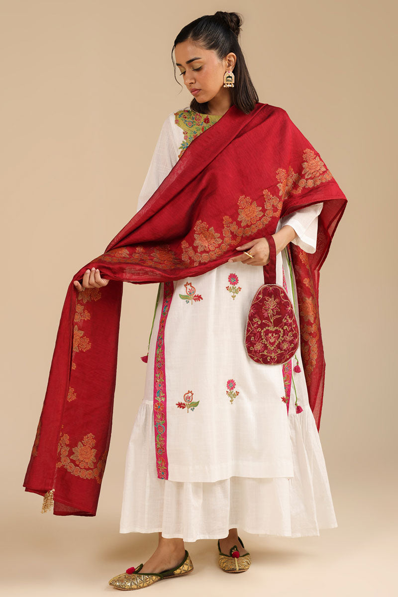 Golden Rose Dupatta