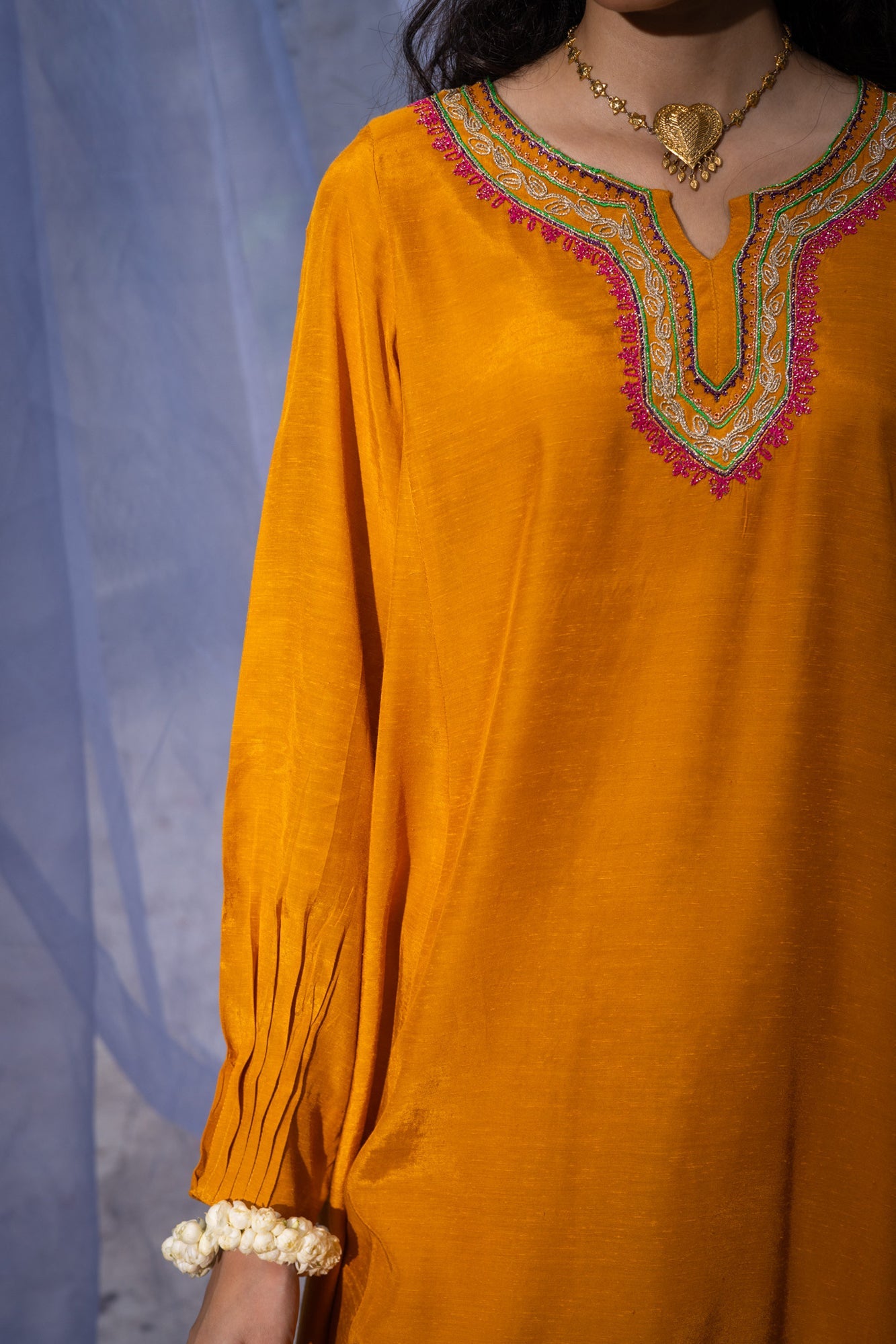 Gold Dusk Embroidered Set