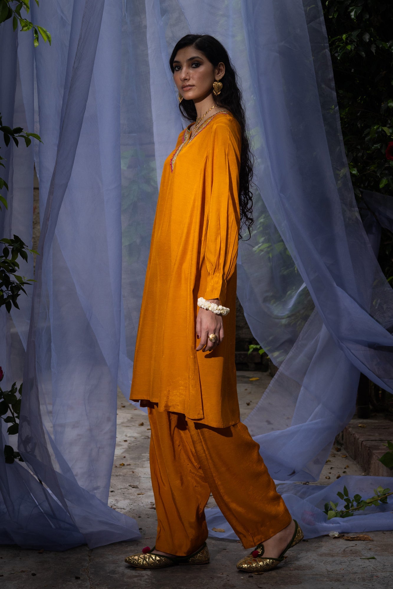 Gold Dusk Embroidered Set