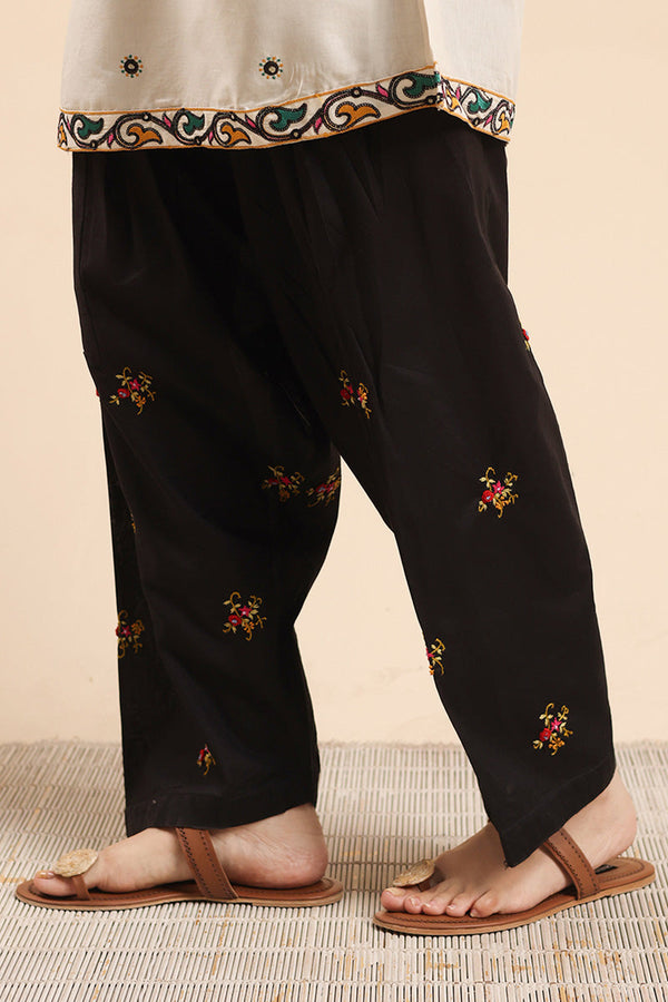 Hand-Embroidered Classic-Fit Shalwar