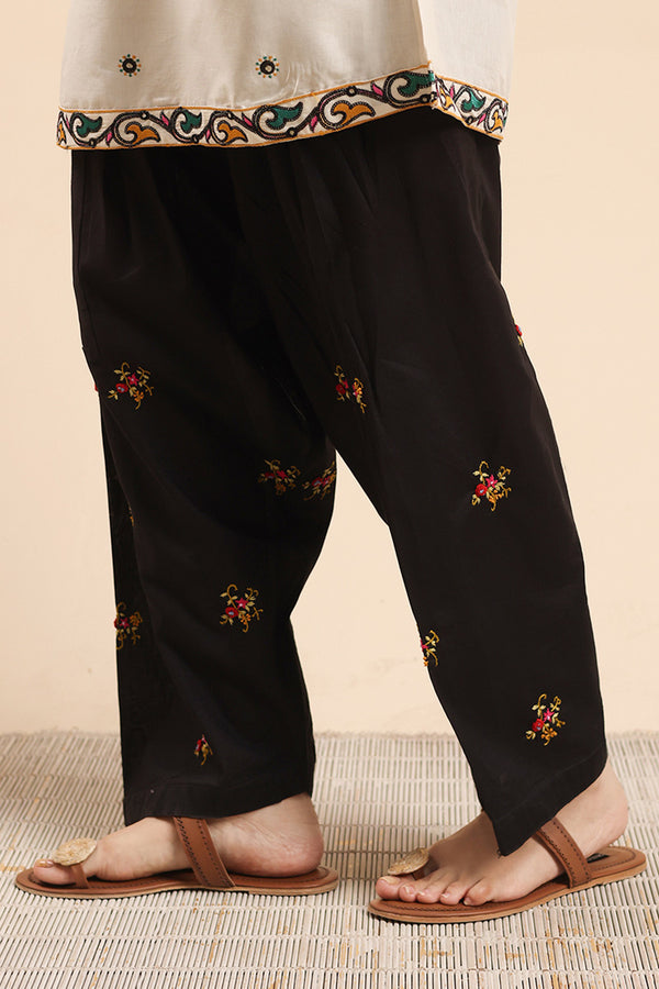 Hand-Embroidered Classic-Fit Shalwar
