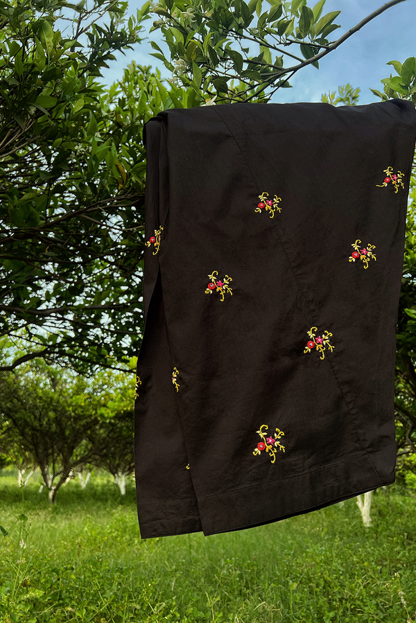 Hand-Embroidered Classic-Fit Shalwar