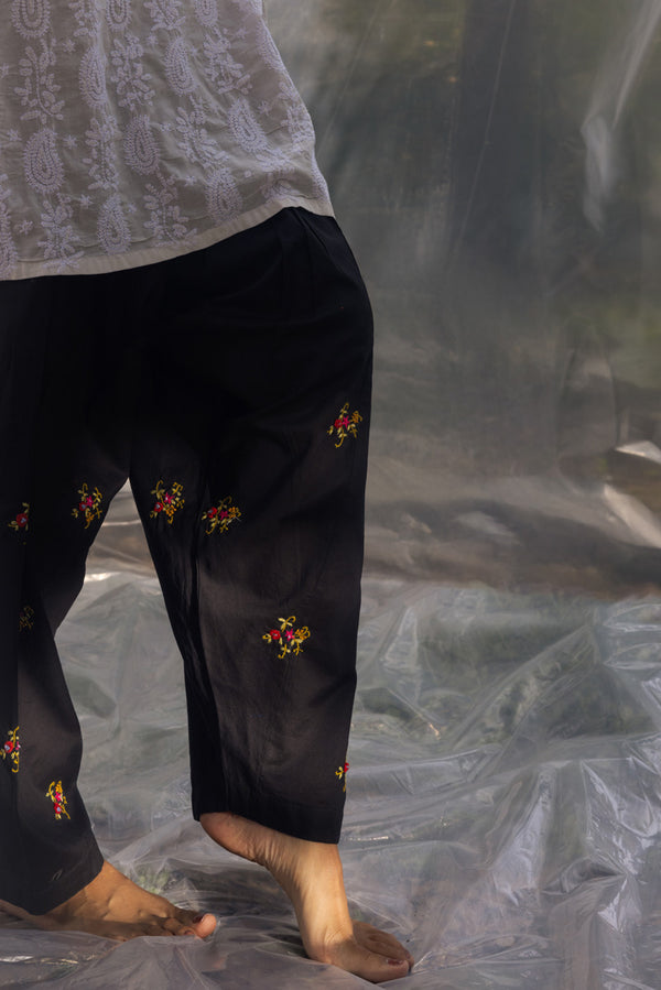 Hand-Embroidered Classic-Fit Shalwar