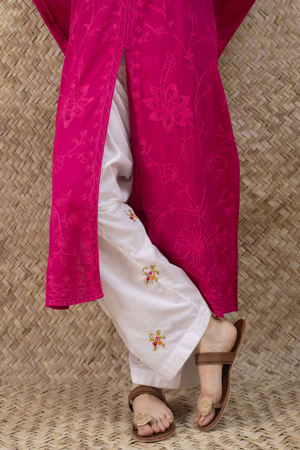 Hand-Embroidered Classic-Fit Shalwar