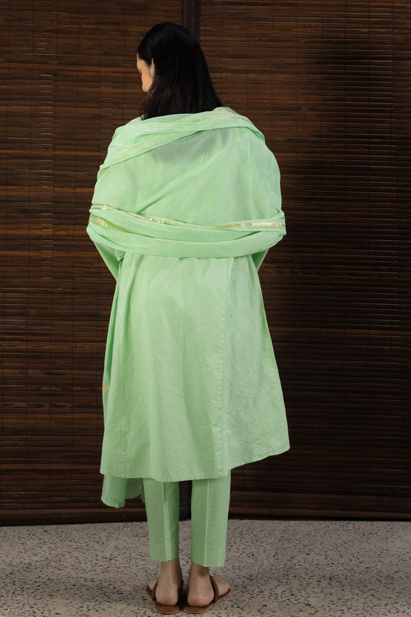 Hand-Embroidered 3-Piece Angrakha Set