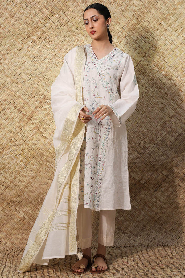 Hand-Crafted Angrakha 3-Piece Suit