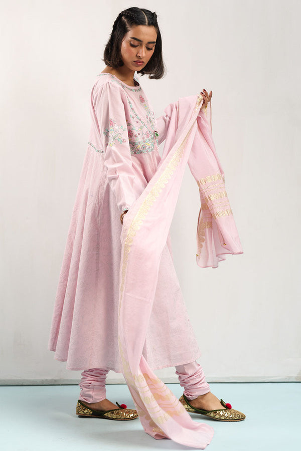 Hand-Crafted 3-Piece Anarkali Set