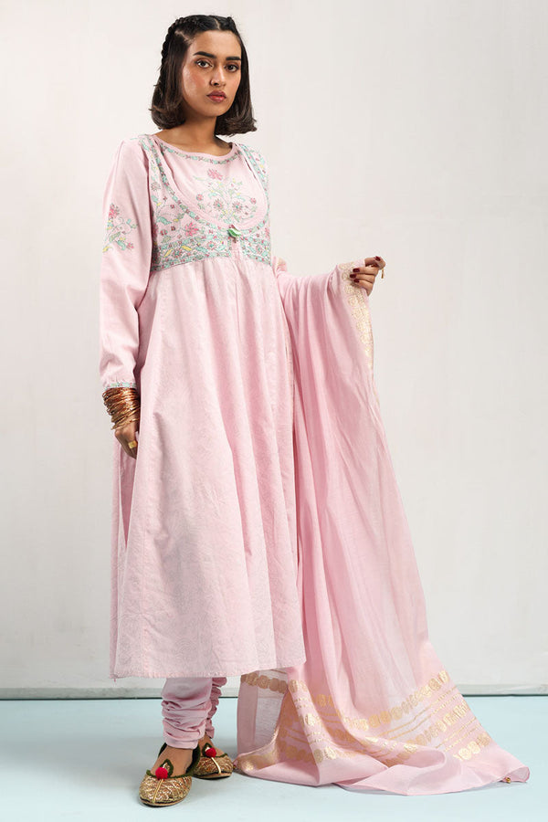 Hand-Crafted 3-Piece Anarkali Set