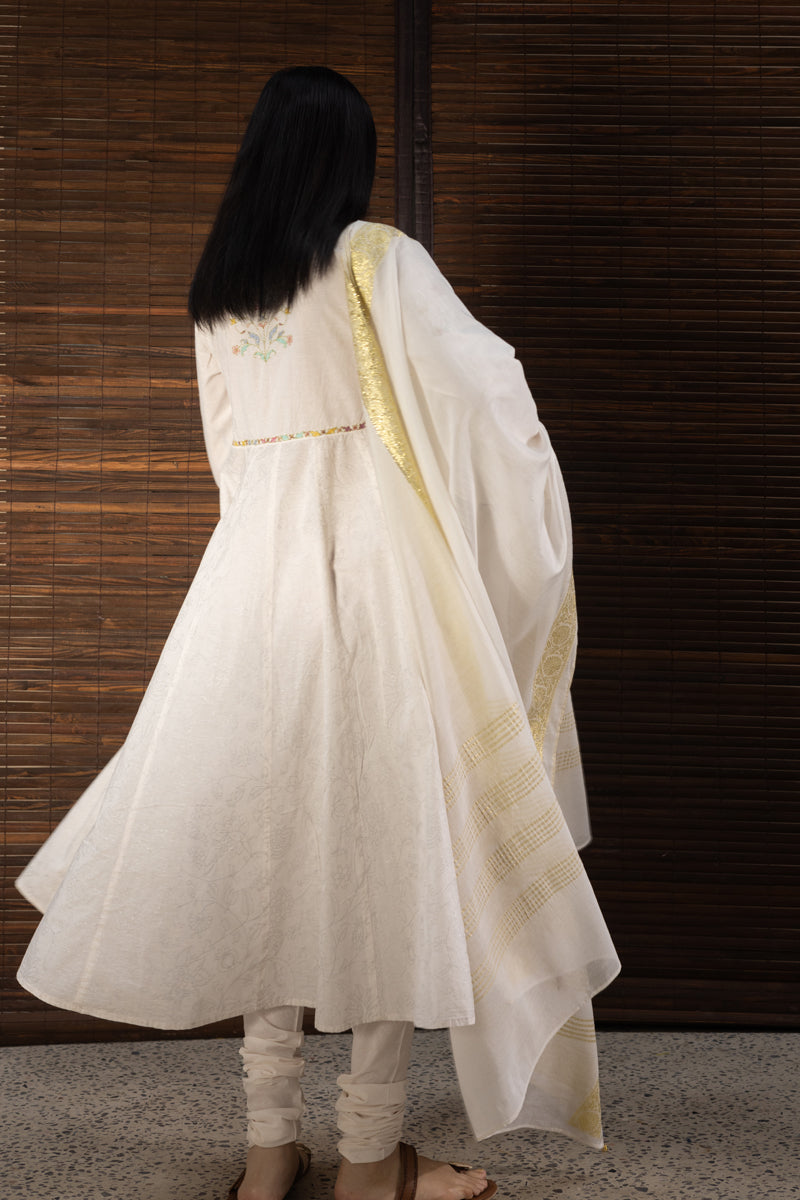 Hand-Embroidered 3-Piece Anarkali Set – Generation International
