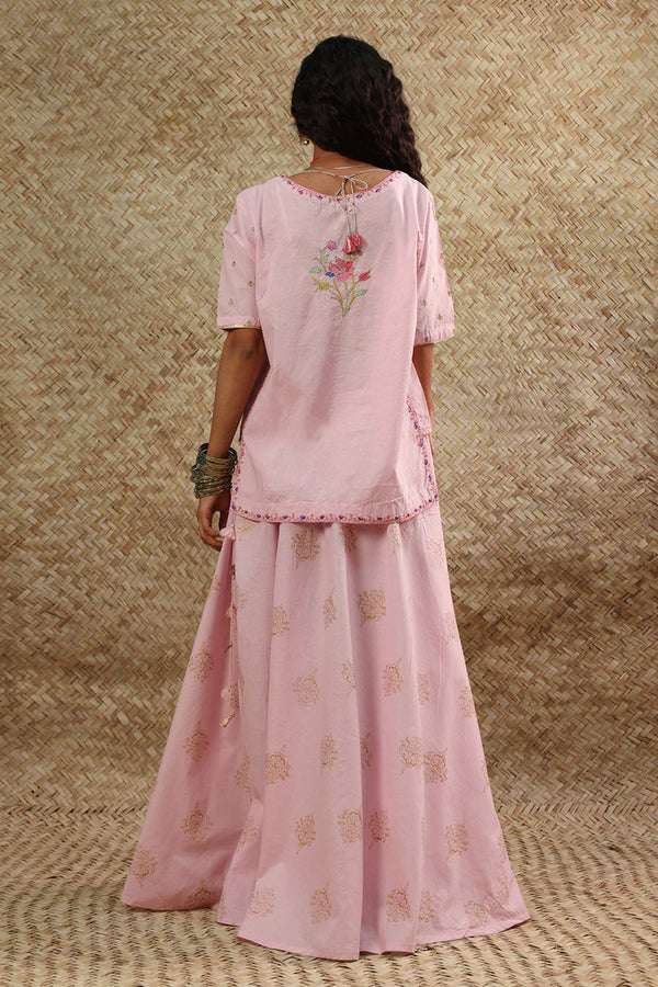 Hand-Crafted Mughal Skirt Set