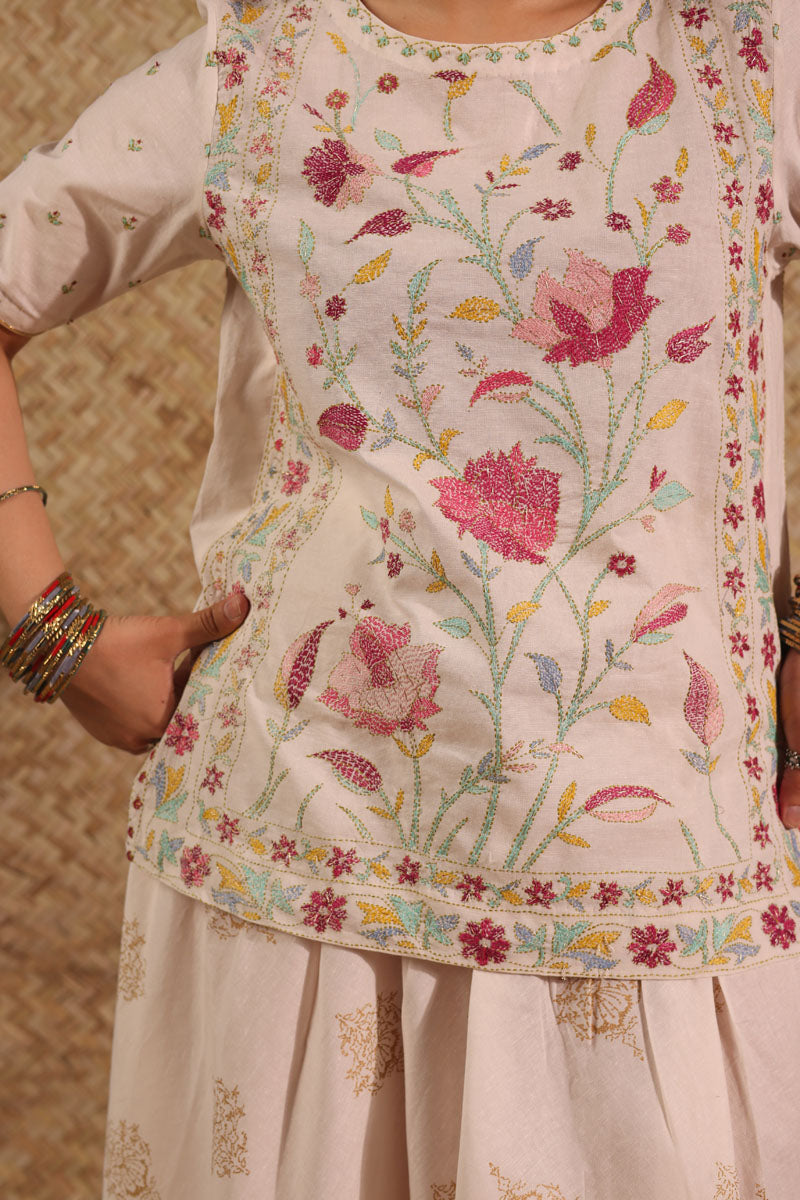 Hand-Crafted Mughal Skirt Set