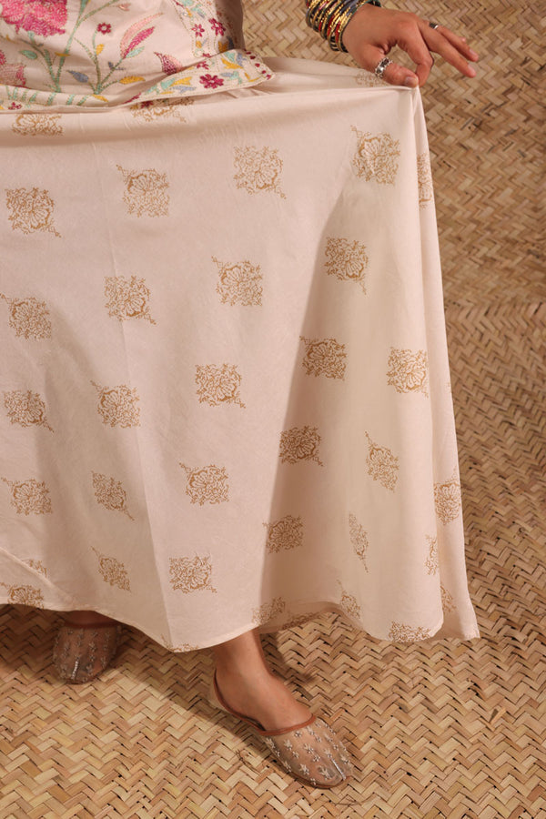 Hand-Crafted Mughal Skirt Set