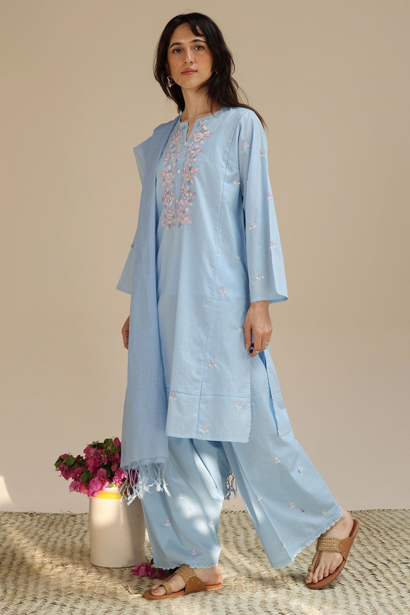 Hand-Embroidered 3-Piece Suit