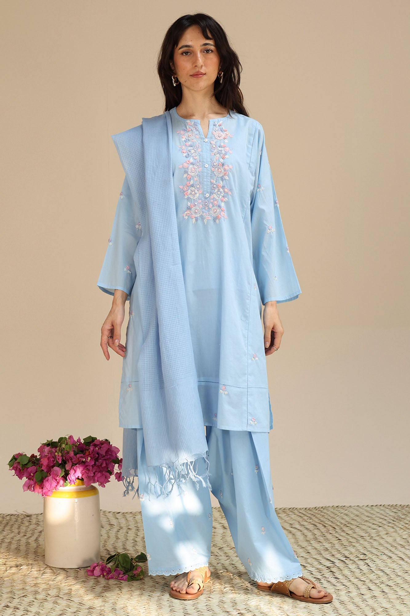 Hand-Embroidered 3-Piece Suit