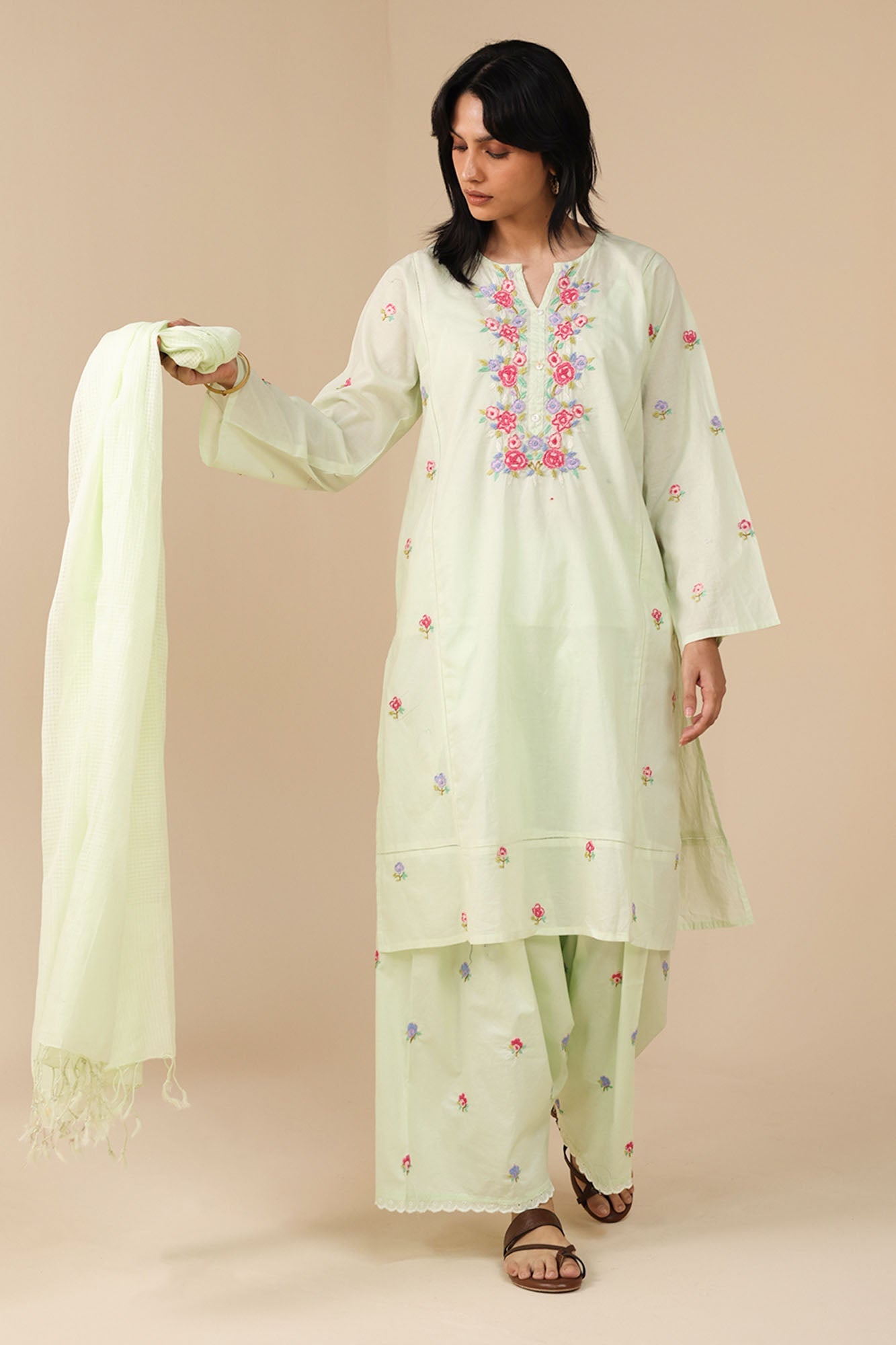 Hand-Embroidered 3-Piece Suit