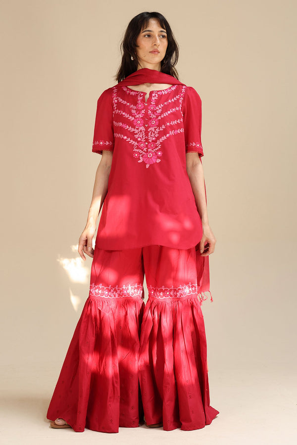 Handcrafted 3-Piece Gharara Set