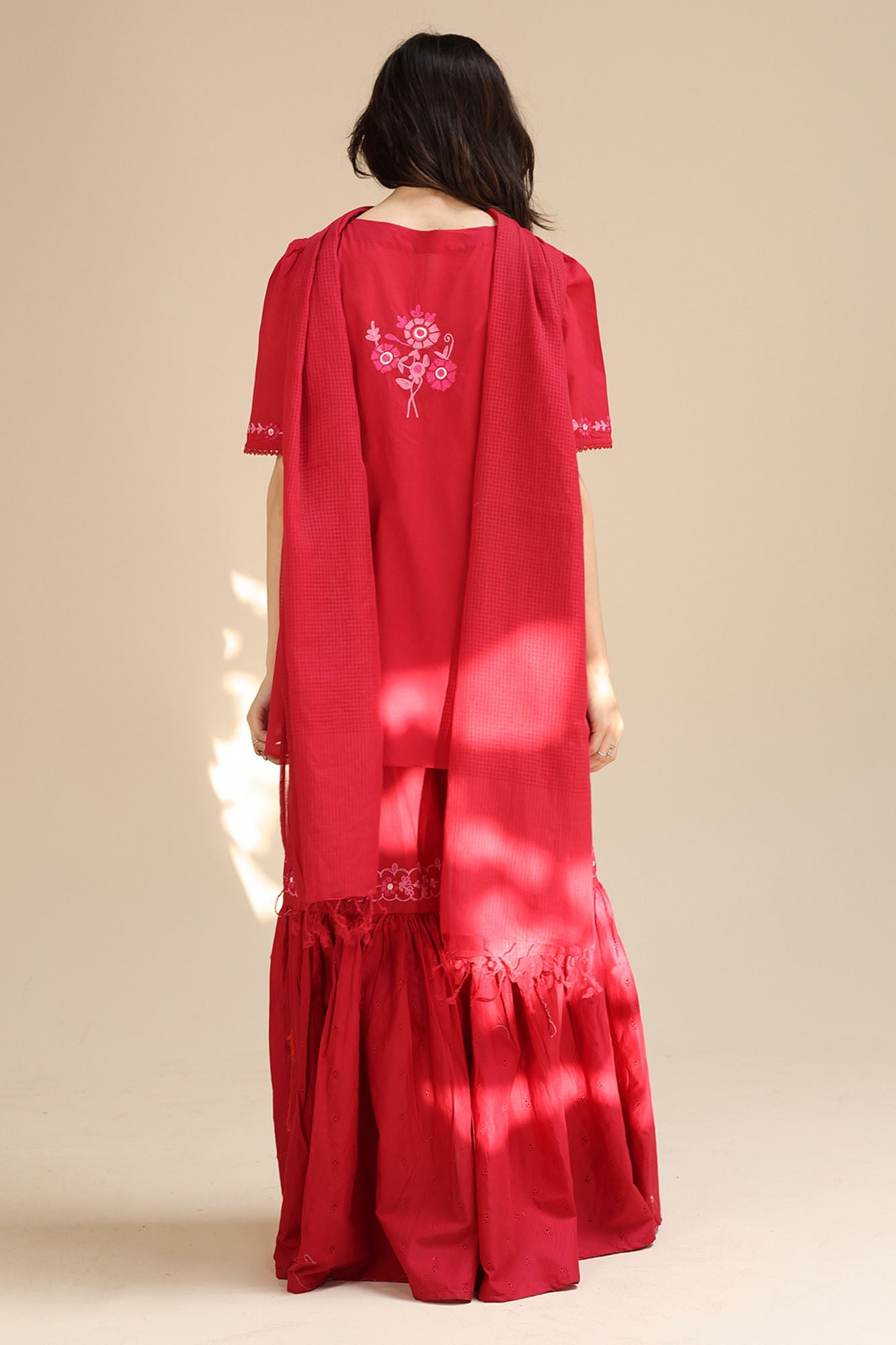Handcrafted 3-Piece Gharara Set