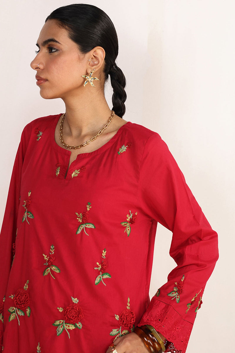Hand Embroidered Farshi Ensemble