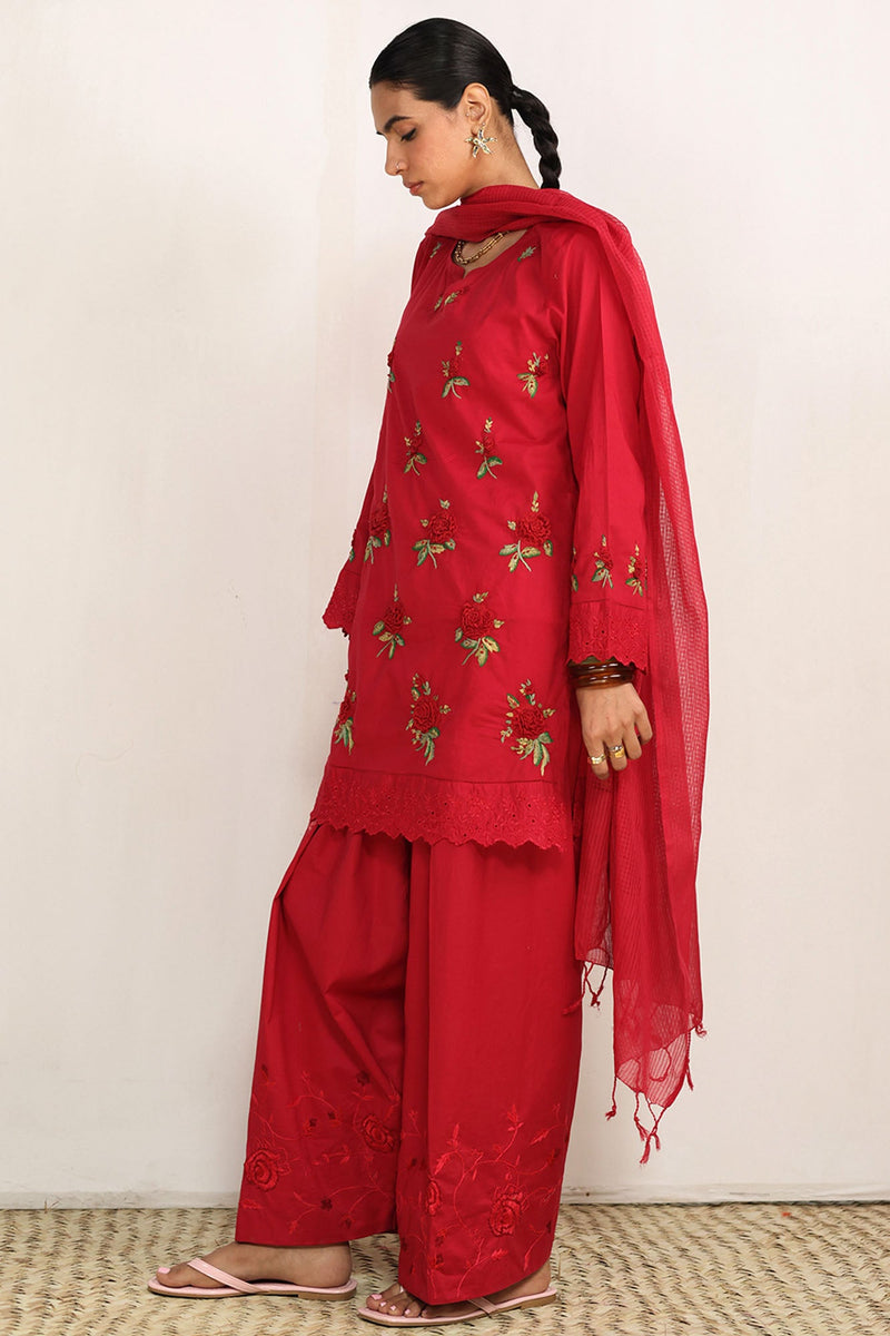 Hand Embroidered Farshi Ensemble